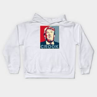 Crook Trump Poster Kids Hoodie